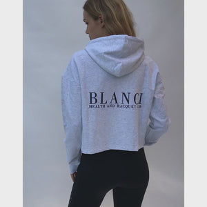 BLANCI RACQUET CLUB CROP HOODIE GREY