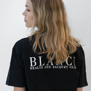 BLANCI RACQUET CLUB CROP T-SHIRT BLACK