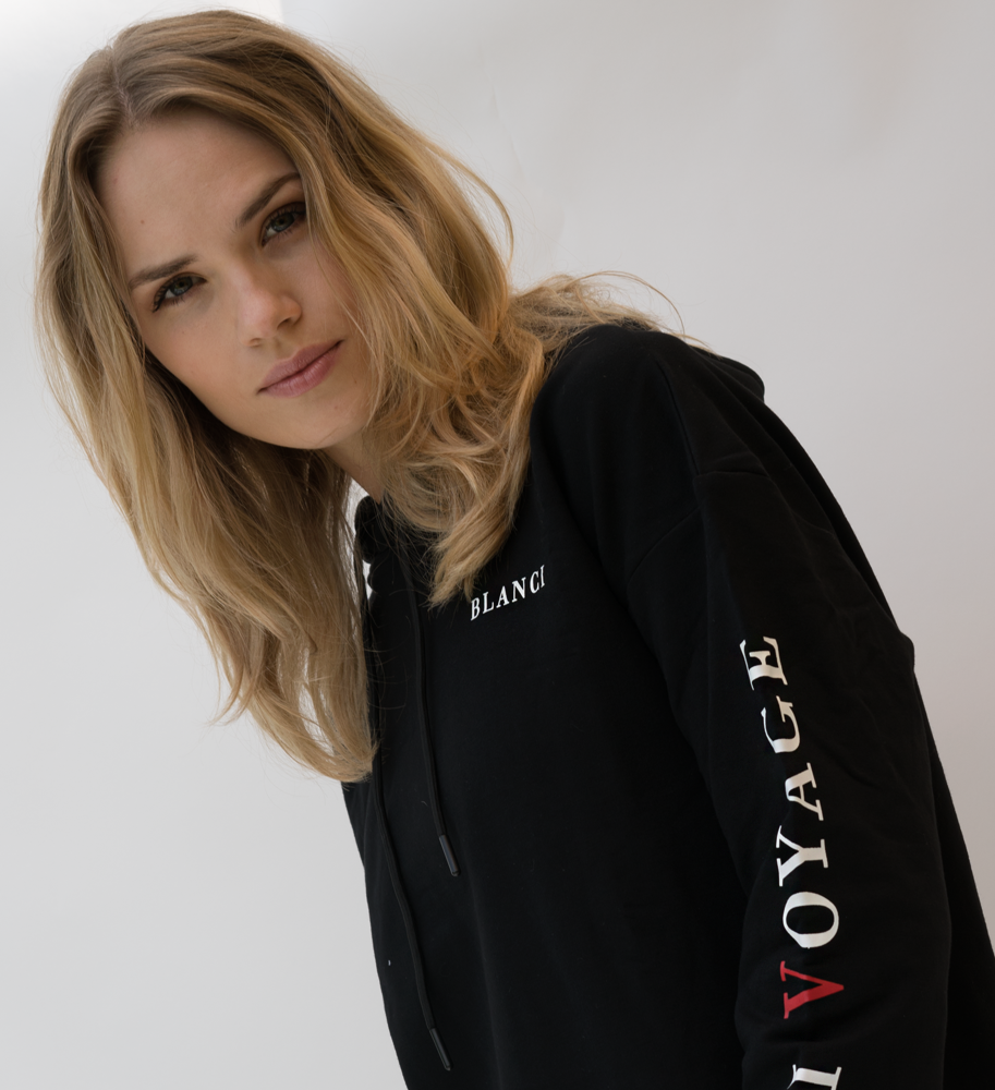 blanci voyage hoodie black