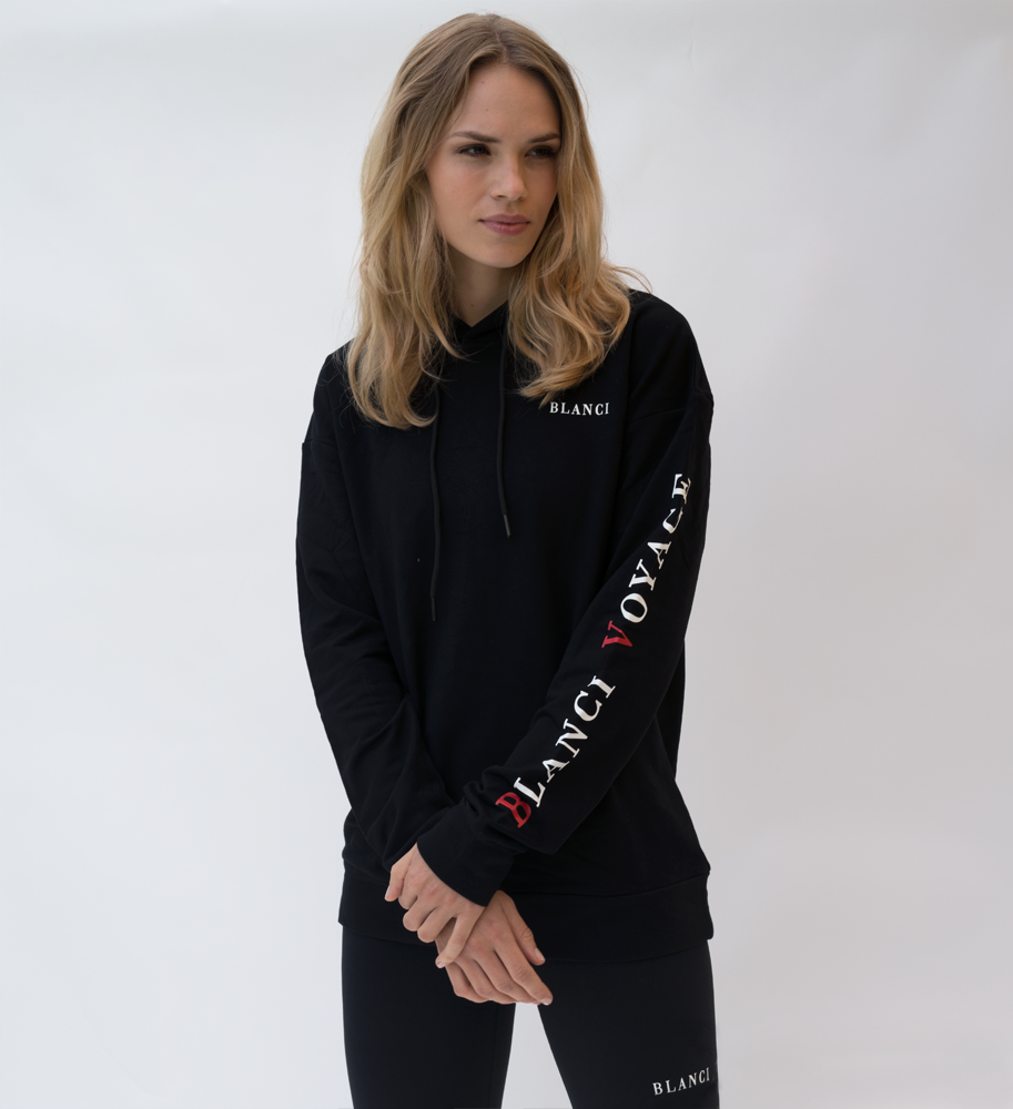 blanci voyage hoodie black