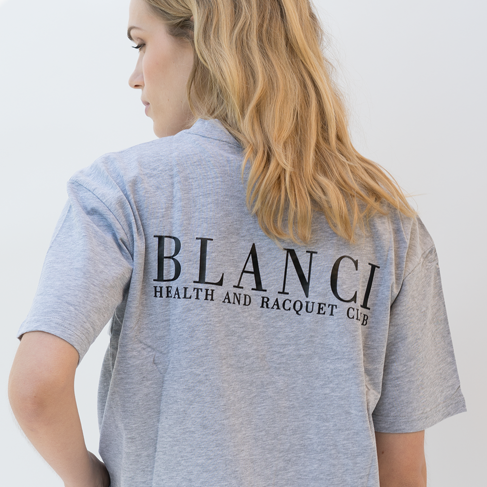 BLANCI RACQUET CLUB CROP T-SHIRT GREY