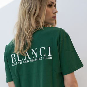 BLANCI RACQUET CLUB CROP T-SHIRT GREEN