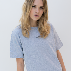 BLANCI LOGO CROP T-SHIRT GREY