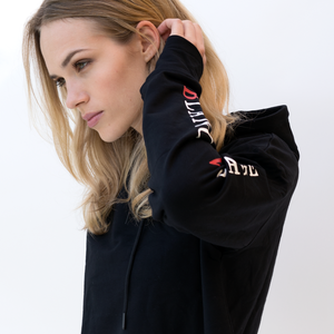 BLANCI VOYAGE CROP HOODIE BLACK