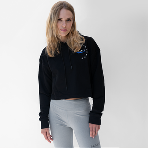 BLANCI WELLNESS CROP HOODIE BLACK