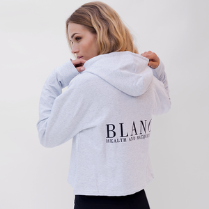 BLANCI RACQUET CLUB CROP HOODIE GREY