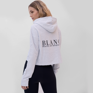 BLANCI RACQUET CLUB CROP HOODIE GREY