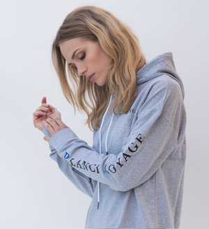 blanchi voyage hoodie grey